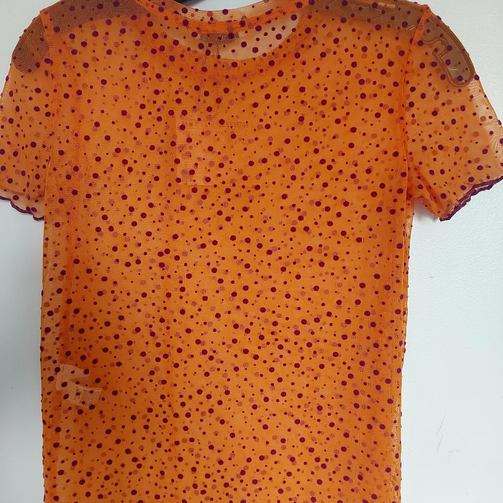 💥Zara collection, Orange top S,M - Picture 3 of 5